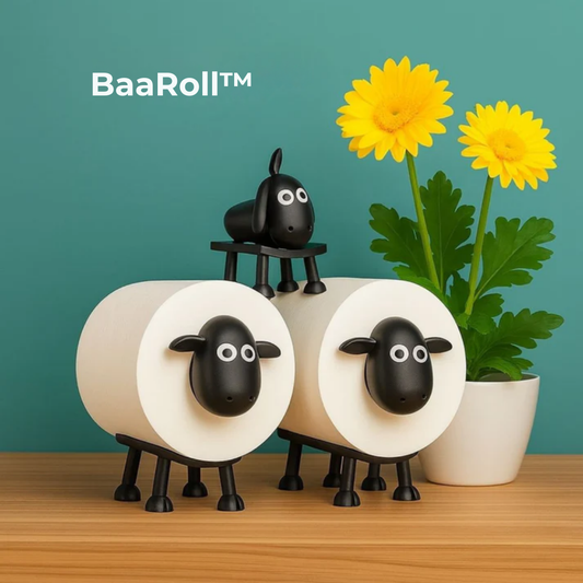 BaaRoll™ | Et sauemorsomt preg på toalettet
