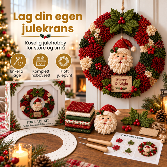 JuleStikk | Lag din egen julekrans – alt du trenger i ett sett
