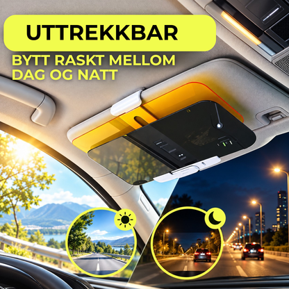 DriveShade Clip™ | Mindre blending – bedre sikt bak rattet