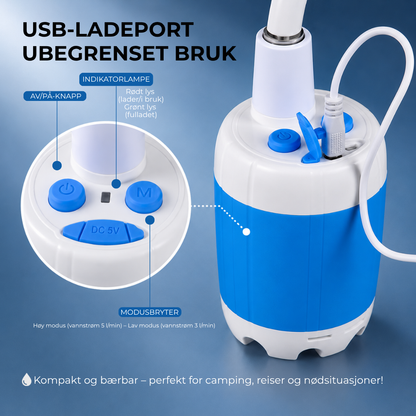 AquaFlow™ | Komplett sett med slange og munnstykker