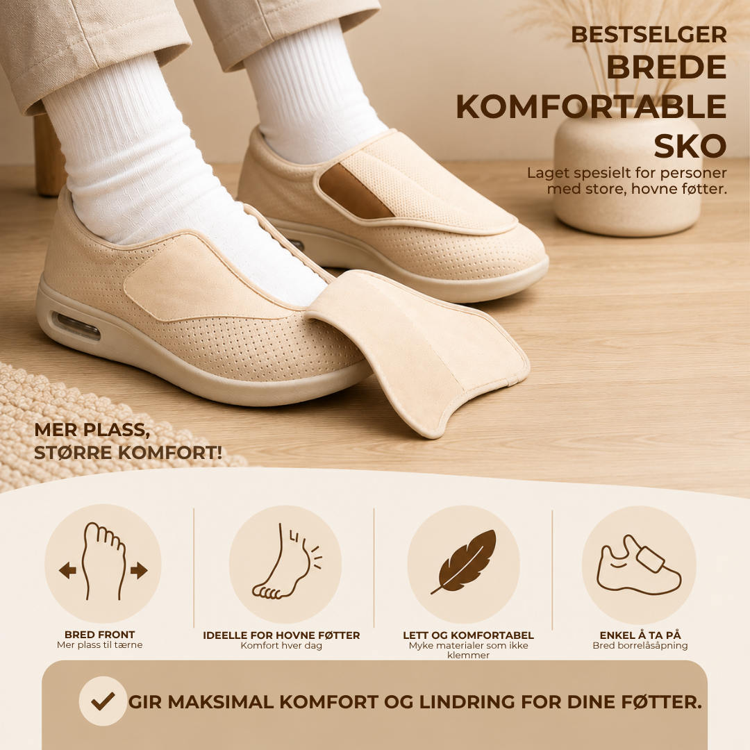 WideEase™ |  Brede sko som gir komfort