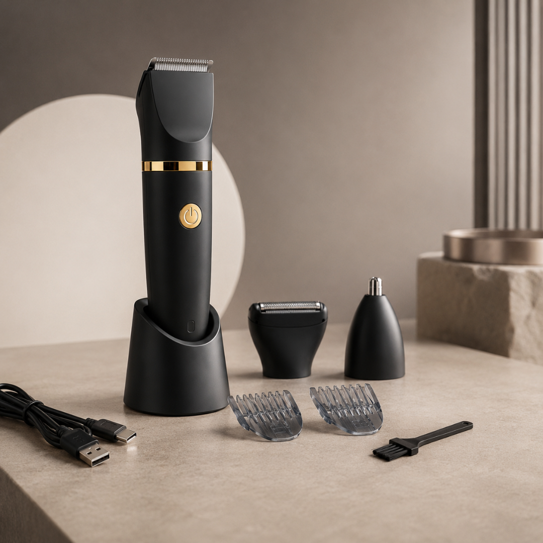 GroomMate™ | Vanntett 3-i-1 barbermaskin for hele kroppen