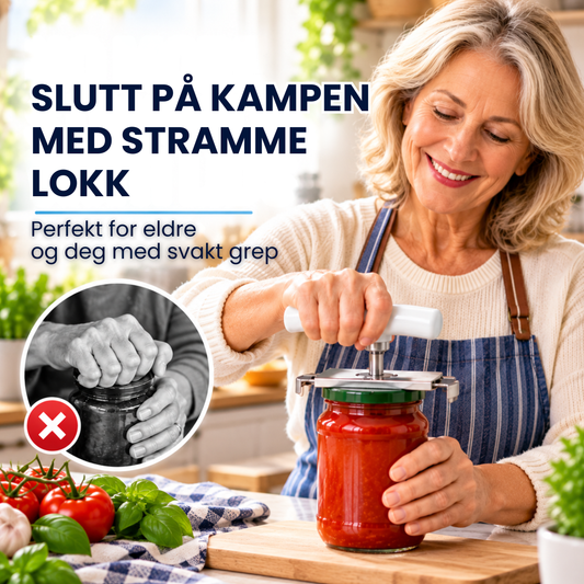 LokkGrep™ | Åpne stramme lokk med mindre kraft
