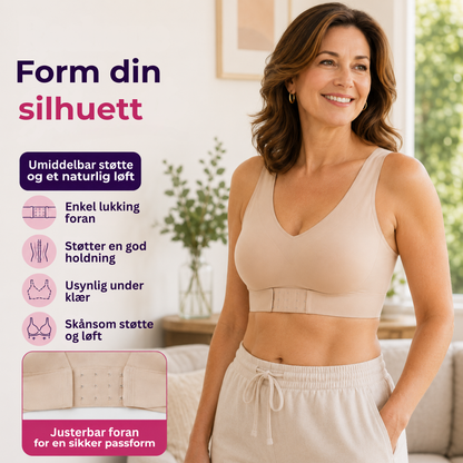 FormBH™ | Bøylefri Støtte-BH med Frontlukking
