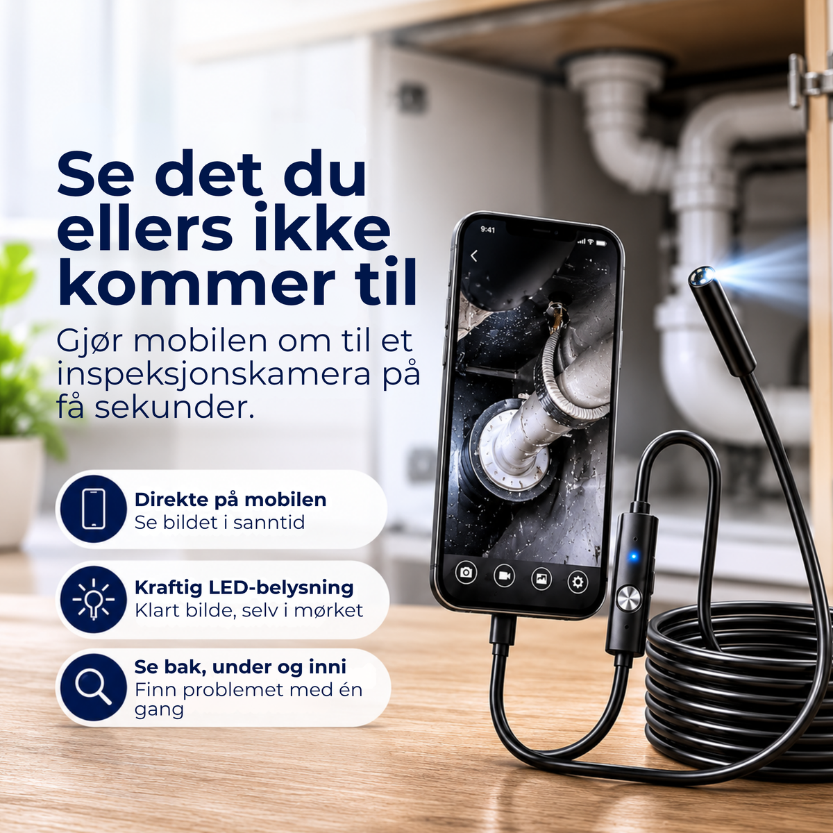 FlexKamera™ | Se det du ellers ikke kommer til