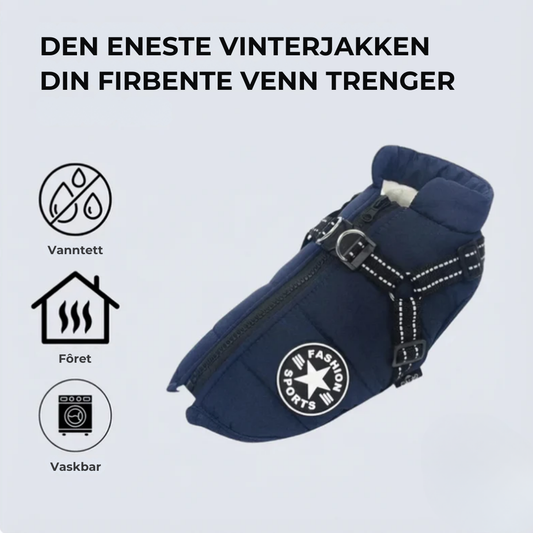 NordPaws™ | Vinterjakke med innebygd sele – Klar på sekunder
