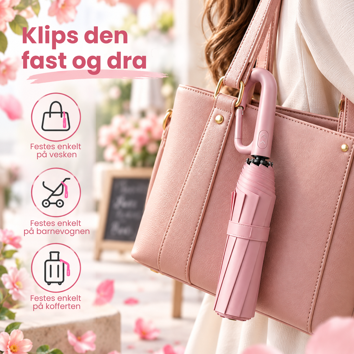 KlipsParaply™ | Klar for regnet med ett trykk