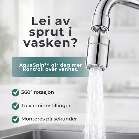 AquaSpin™ | 360-graders kranutløp