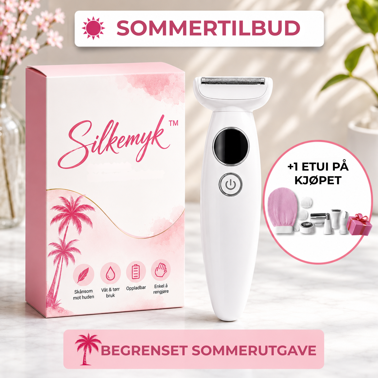 Silkemyk™ | Skånsom hårfjerning – glatt hud uten stress