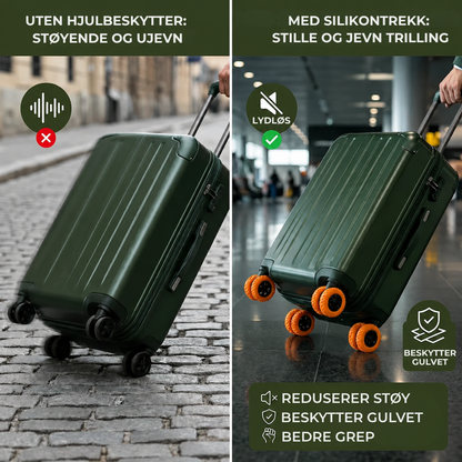 TravelTreads™ | Beskytt kofferthjulene dine og reis uten bekymringer!