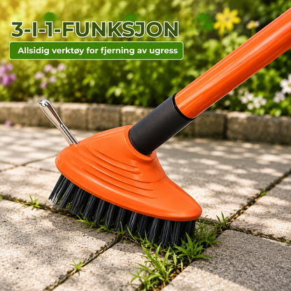 WeedBrush Pro™ | 3-i-1 ugressbørste for fliser og fuger