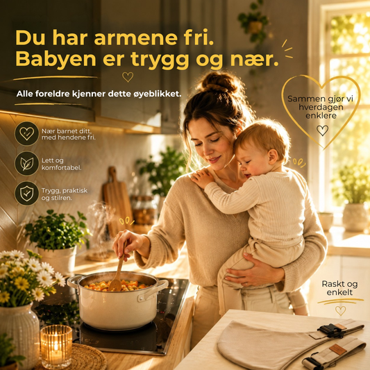 BæreHjelp™ | Når barnet vil opp, men du trenger hendene fri