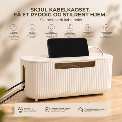 KabelSkjul™ | Glem kabelrotet – Få den ryddige stuen du alltid har drømt om