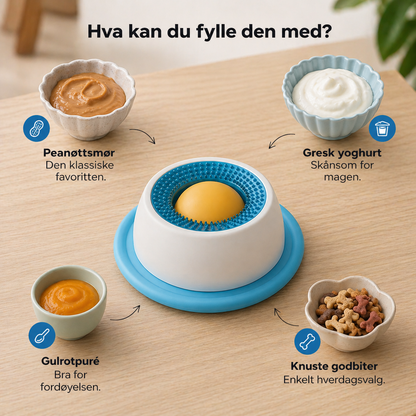 SlikkBalanse™ | Beroligende slikkeball for hund og katt