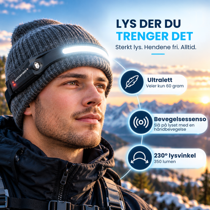 Pathfinder | 230° bredt lys og hendene fri i mørket