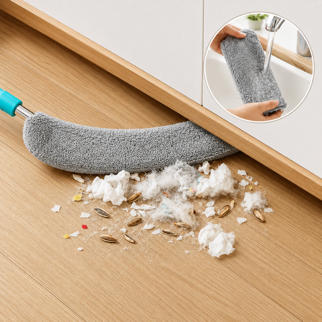 FlatReach™ | Den enkleste måten å rengjøre under møbler på – på bare noen sekunder