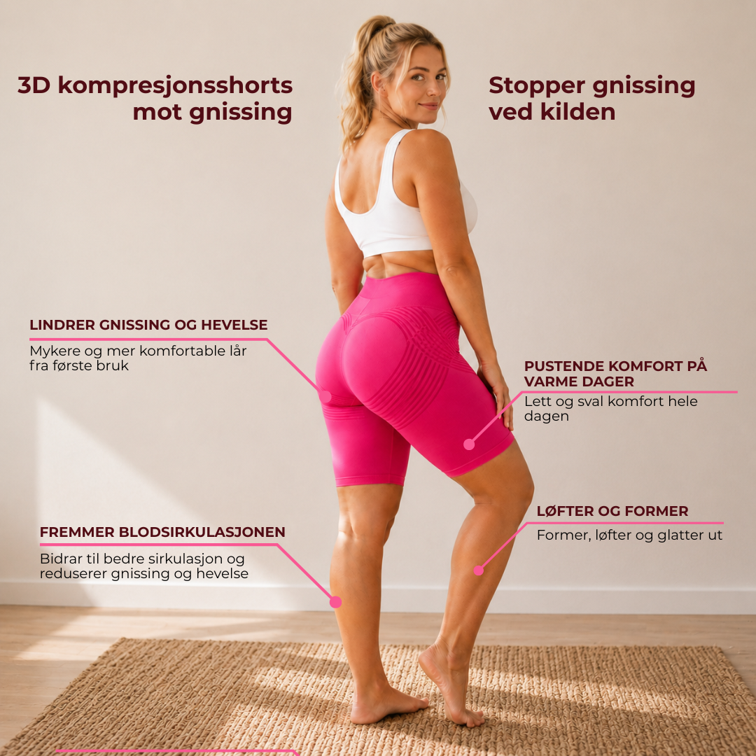 SculptShorts™ | 3D sykkelshorts mot gnissing