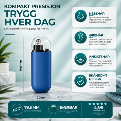 NeseTrimmer™ | Trim dem på sekunder – uten pinsett, lugging eller styr