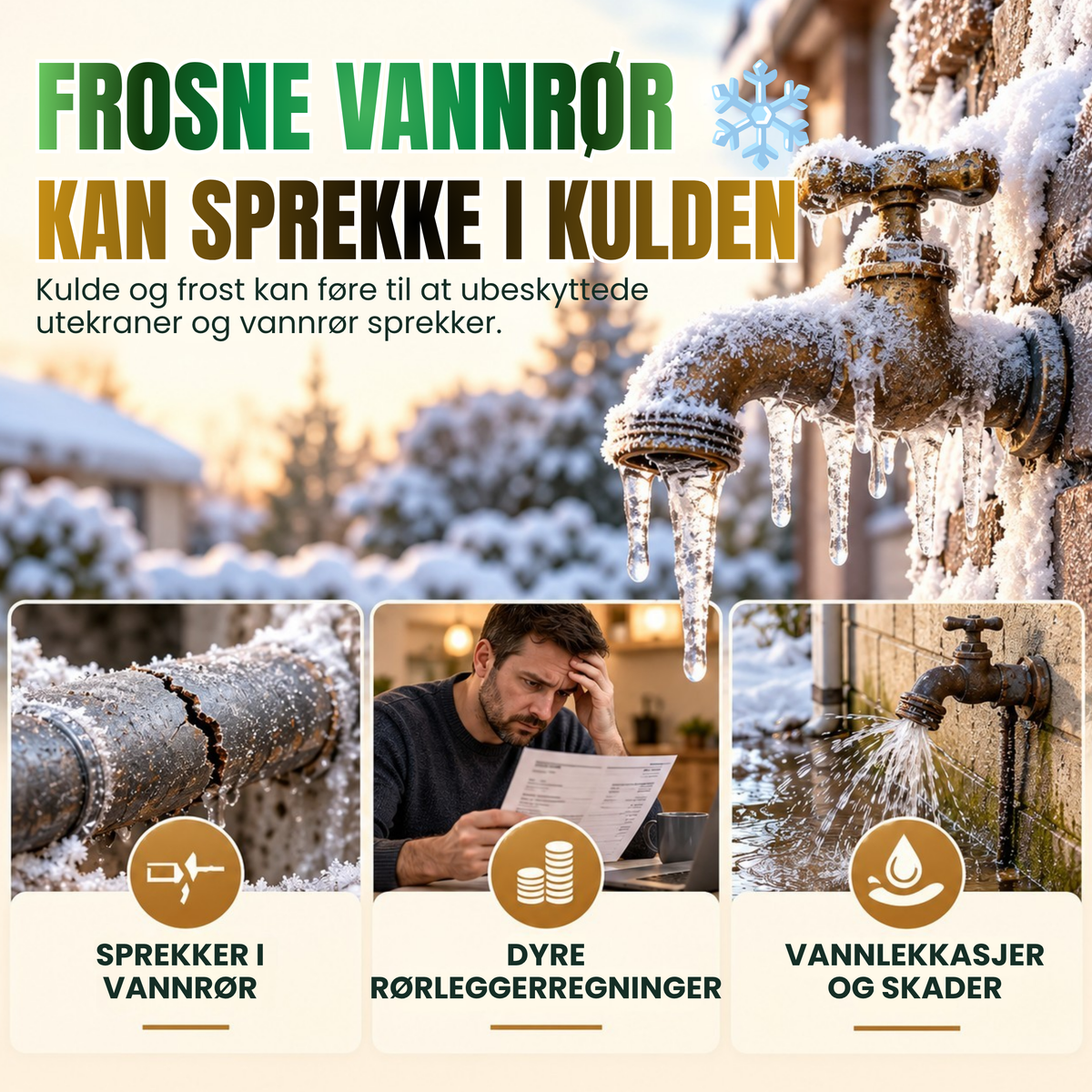 FrostVakt | Beskytt utekranen mot frost og kulde