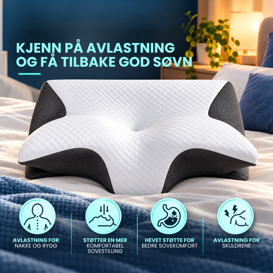 ErgoSøvn™ | Komfortabel støtte for nakken – hele natten