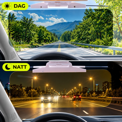 DriveShade Clip™ | Mindre blending – bedre sikt bak rattet