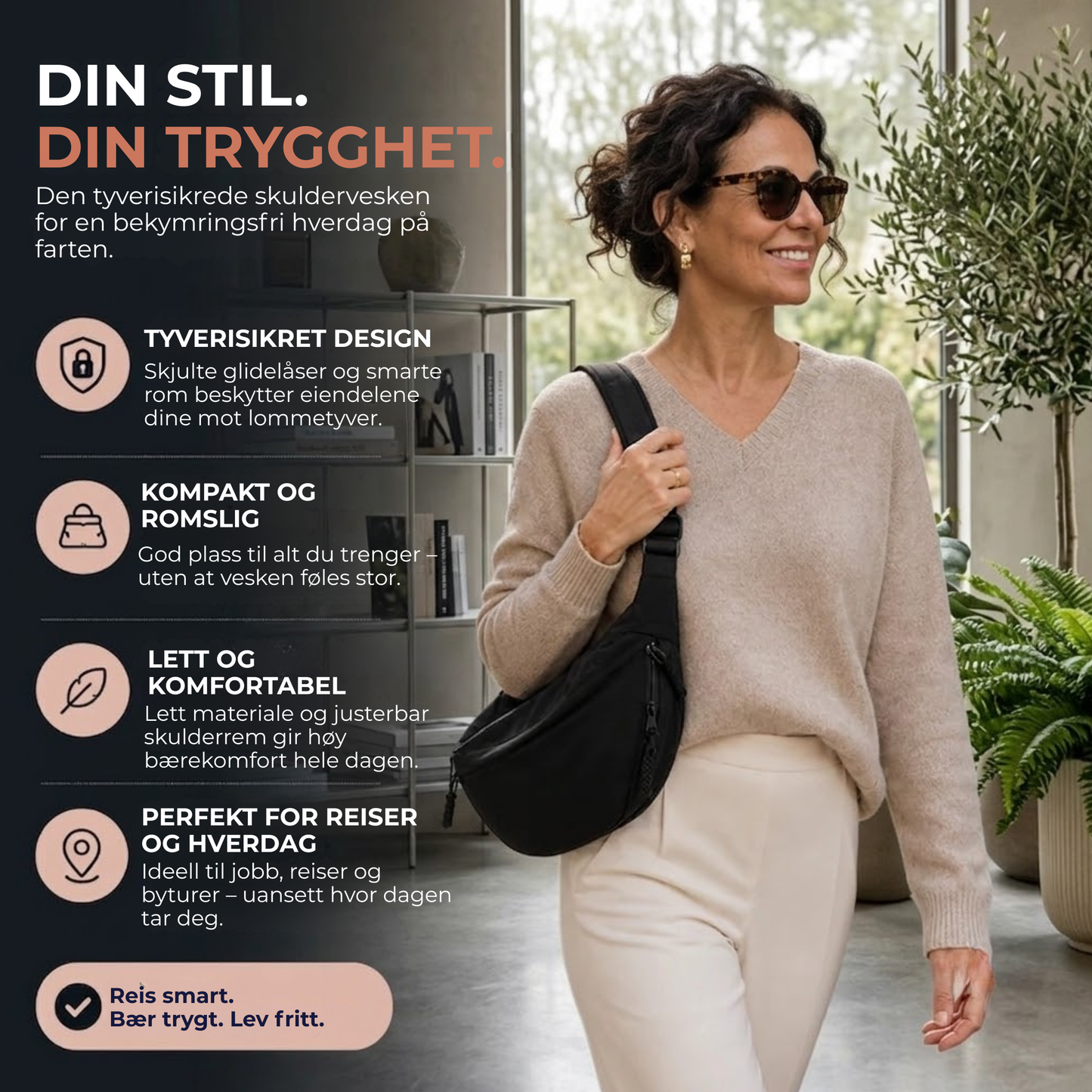 Arcelle™ | Elegant skulderveske til hverdag og fest!