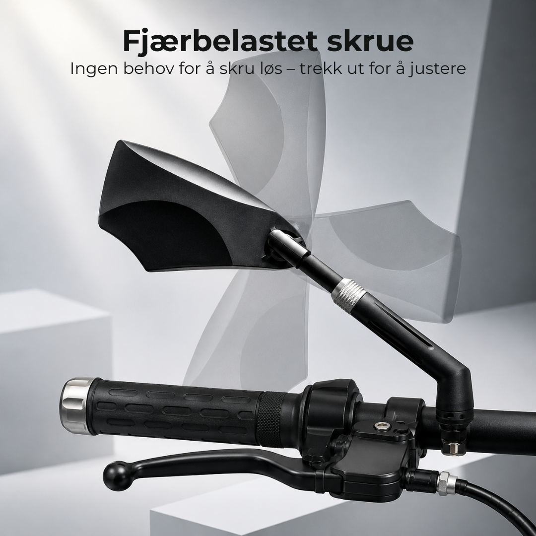 RideView™ | 360° Justerbart Bakspeil for Sykkelstyre