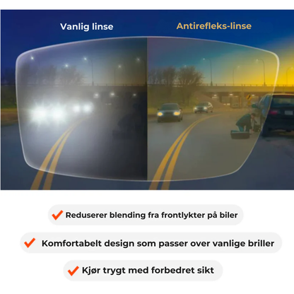 SafeSight™ | Se klart i mørket – si farvel til blending fra møtende biler