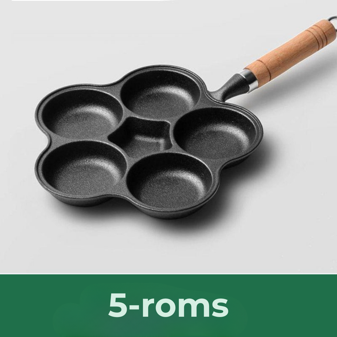 PanneRo™ | Multi-seksjon støpejern non-stick eggpanne