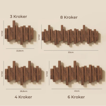 FoldKrok™ | Fällbar Veggkrok i Tre