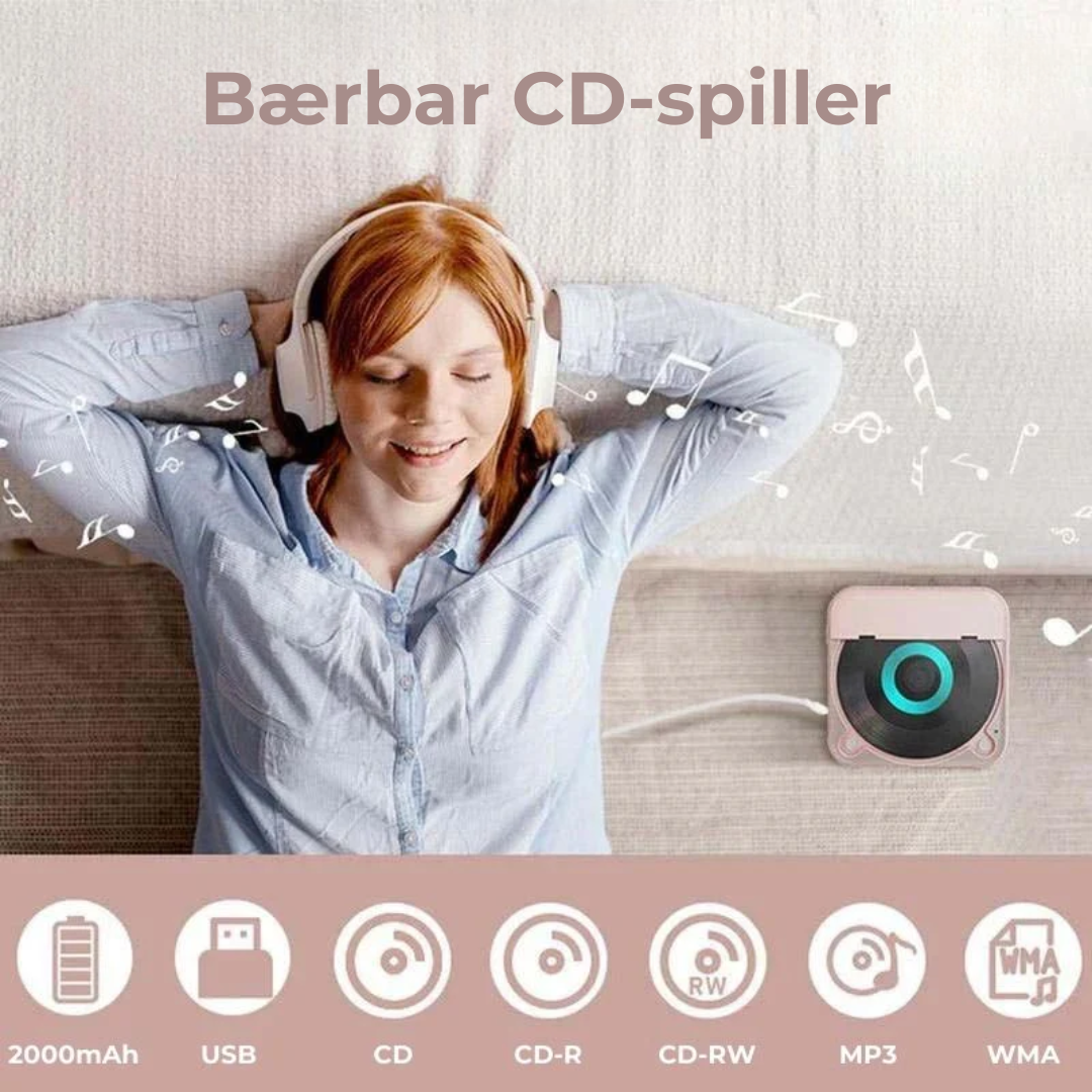 PureSound CD Player™ | Gjenoppdag musikken med krystallklar lyd hvor som helst