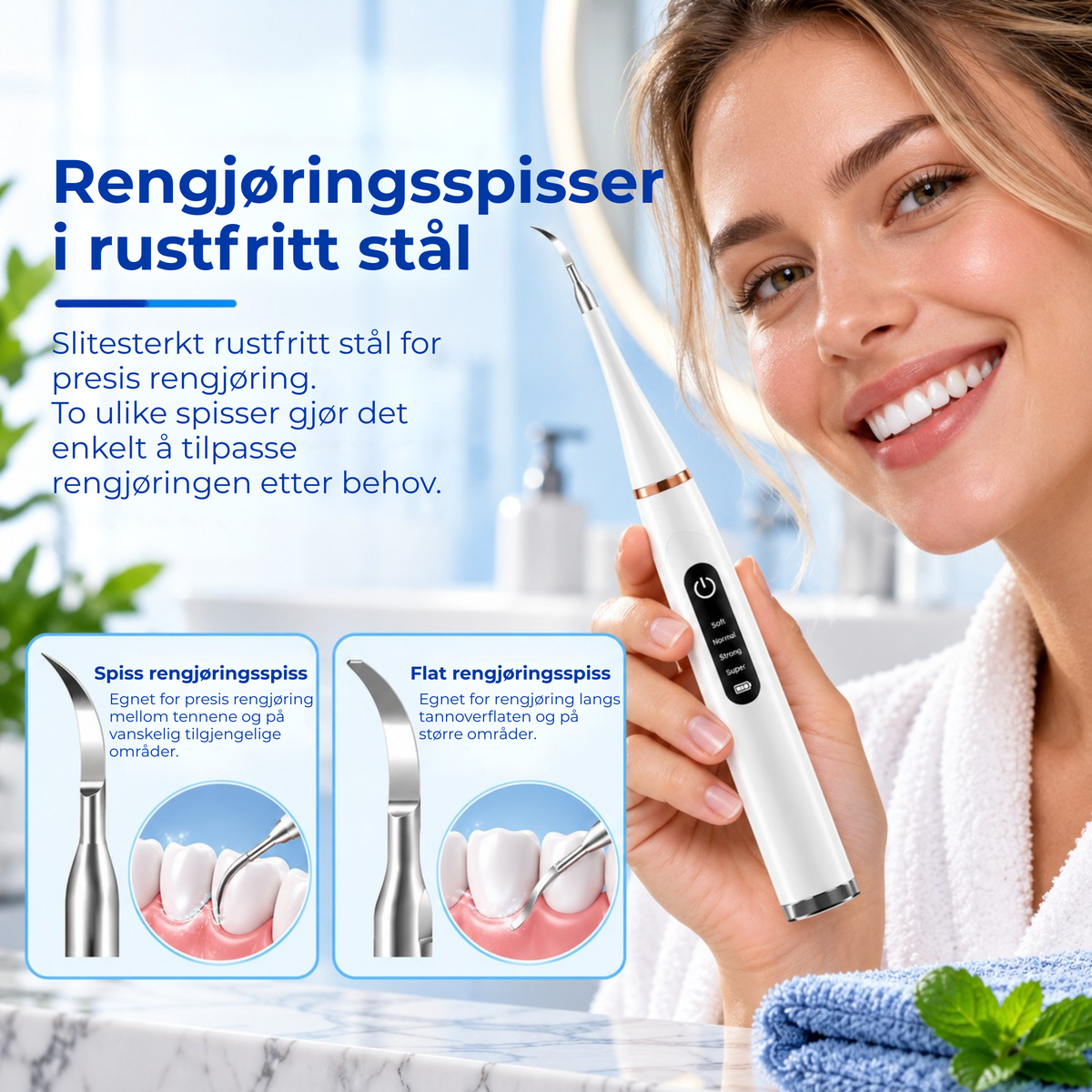 CleanTooth Tool™ | Målrettet rengjøring der tannbørsten ikke kommer til