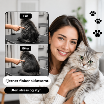 StilleTrimmer™ | Trådløs Pelstrimmer for Hund og Katt