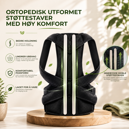 SpineSupport™ | Justerbar ryggstøtte for bedre holdning