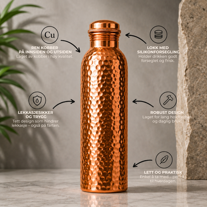 Avara Copper™ | Naturlig renset vann, uten plast