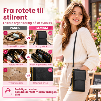 Skinnveske med Tyverisikring™ | Slipp å lete – ha mobil, kort og nøkler rett for hånden