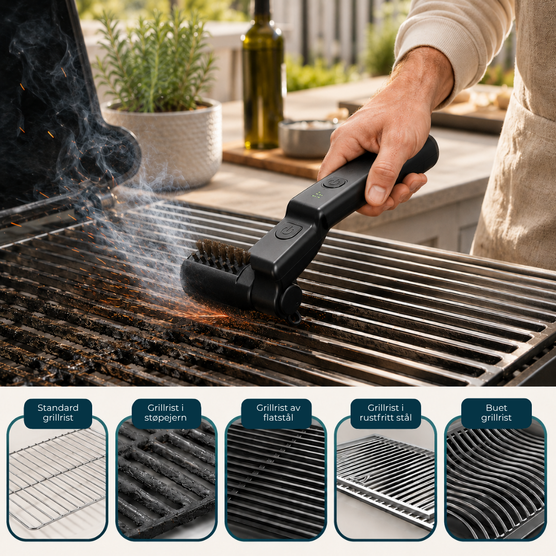 GrillForce™ | Trådløs elektrisk grillrenser