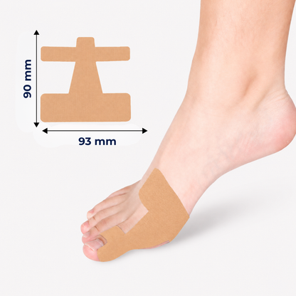 AlignTape™ | Ferdigklippet elastisk kinesiologitape for støtte ved hallux valgus