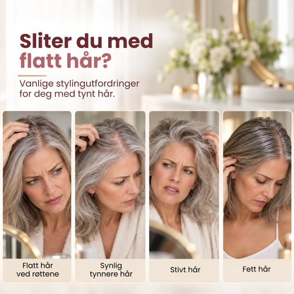 Hårbris | Mer volum og fylde uten stivt hår