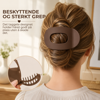 FlatKlemme™ | Flat og komfortabel hårklemme med sikkert design