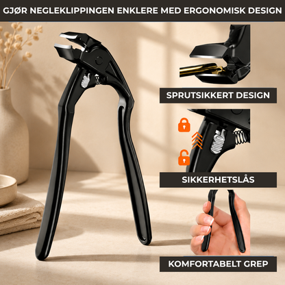 TåTrim™ | Ergonomisk buet negleklipper – for tykke negler, inngrodde negler og enkel klipping