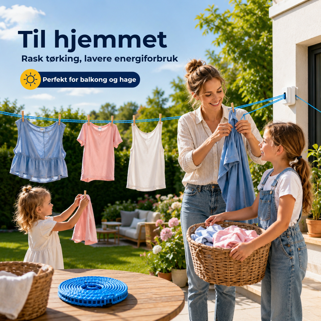 KlesGrep™ | Vindtett og sklisikker klessnor