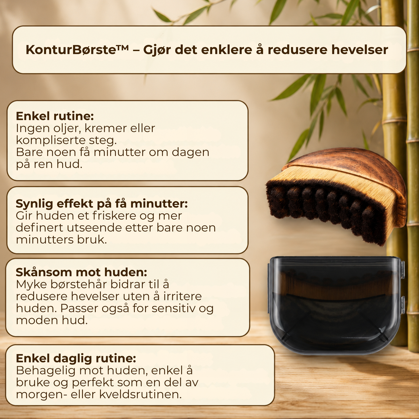 KonturBørste™ | Reduser synlig morgenhevelser på få minutter