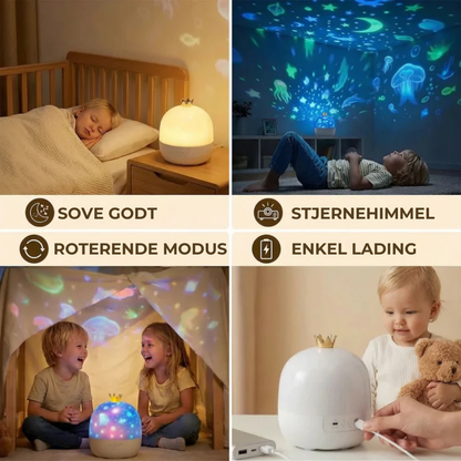 LunaSky™ Stjernehimmel Projektor | Roterende LED-lampe