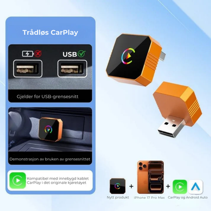 DriveSync Air | Gjør CarPlay trådløs på få sekunder