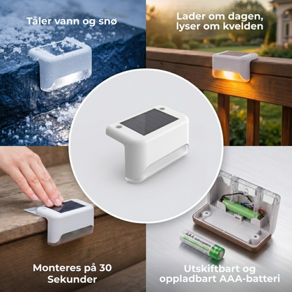 SolarMark™ | Solcelledrevet Trappelys