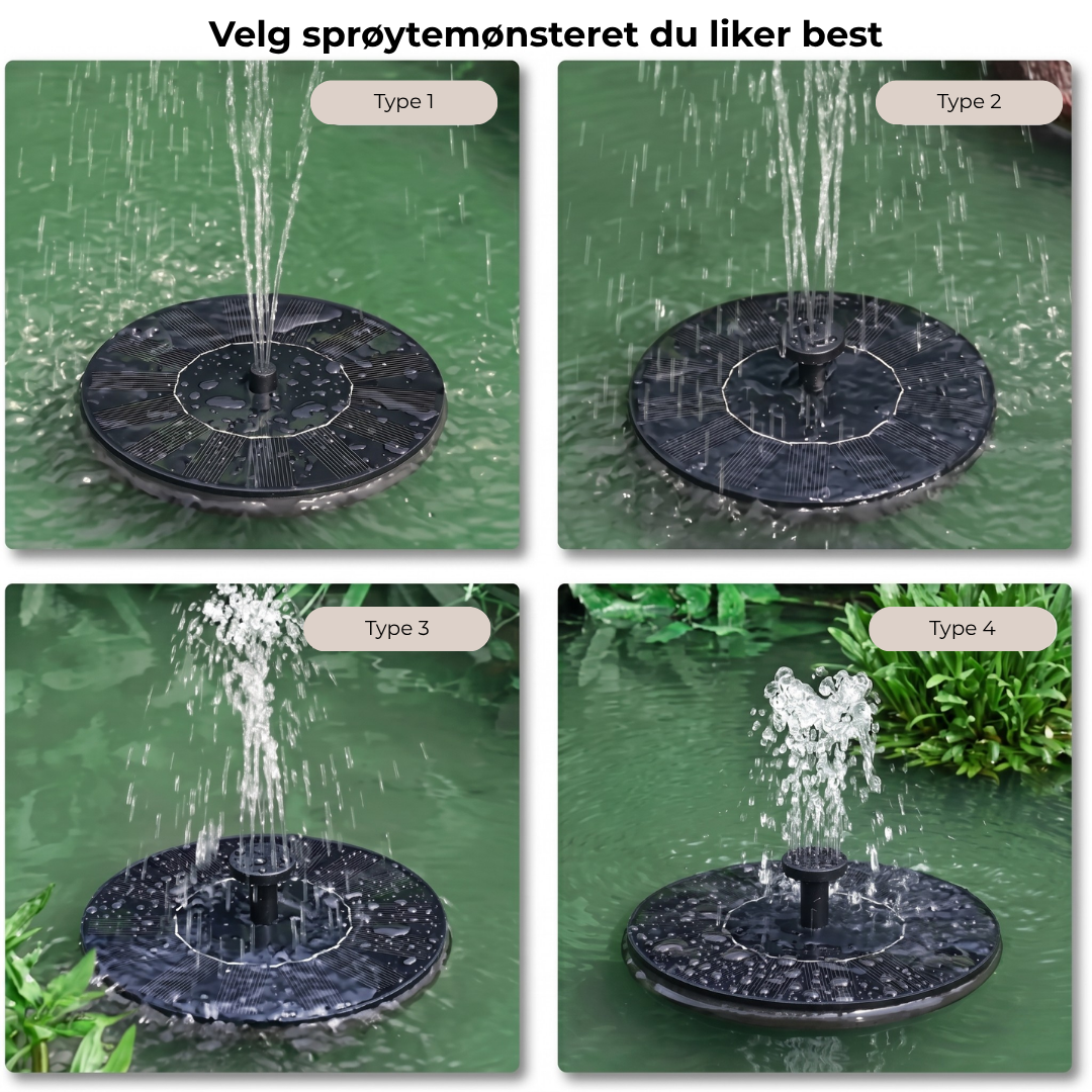 FugleSprut™ | Solfontenen som får uteplassen til å føles levende