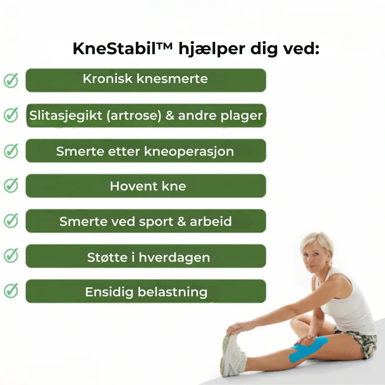 KneStabil™ | Stabil støtte og fri bevegelse