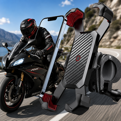 RideGrip™ | Telefonholder for sykkel og motorsykkel – 360° støtdempende