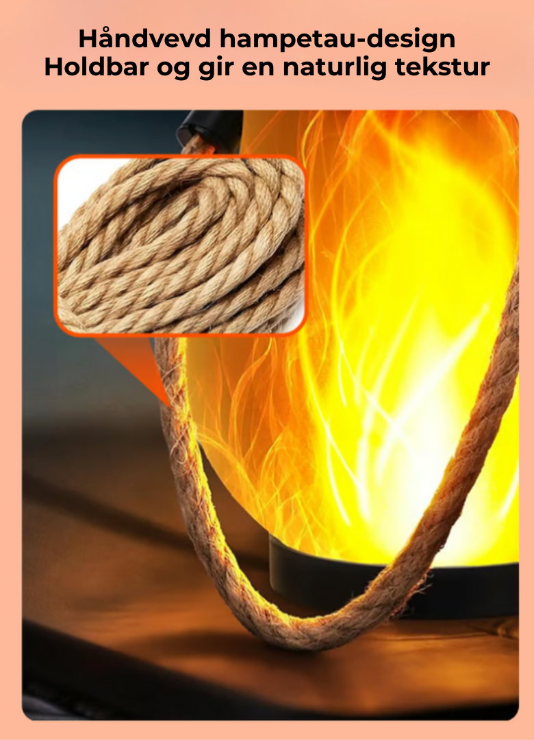 EmberGlow™ | Solcellelanterne med ekte flammeeffekt